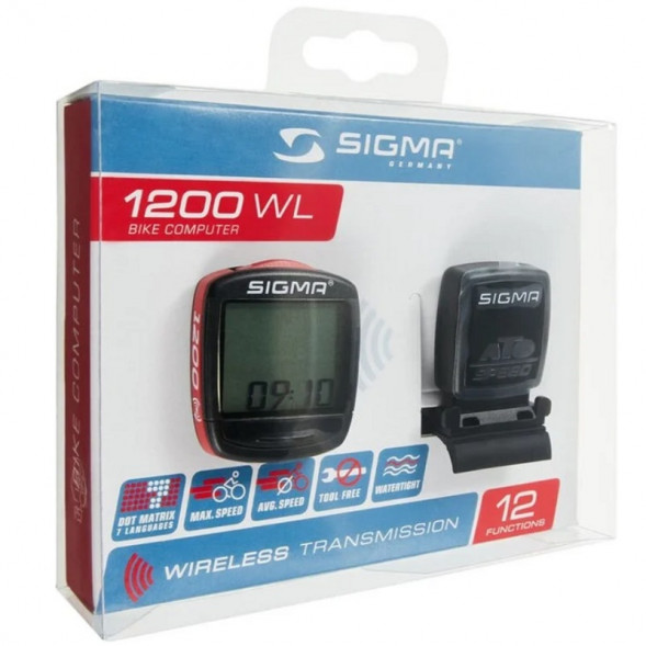 Велокомпьютер беспроводной 12 функций Sigma BC 1200 WL в Таганроге