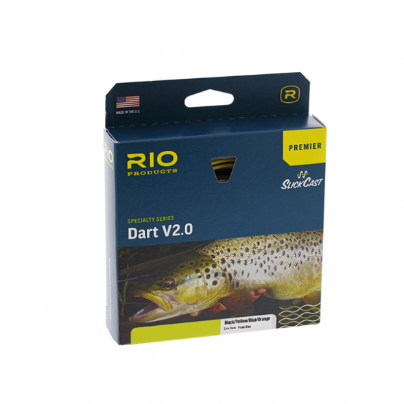 Леска RIO Premier Dart V2.0 Float WF7F/S3, Black/Yellow/Blue/Orange в Таганроге