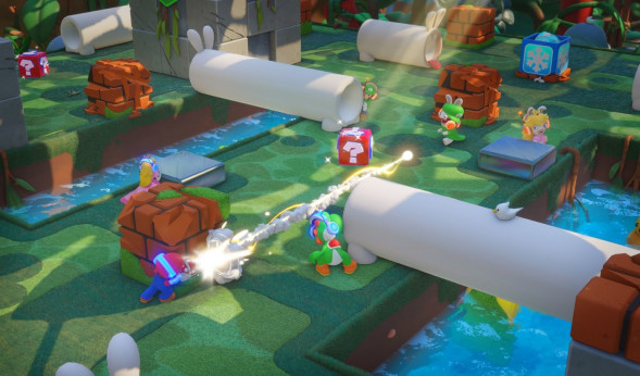 Игра Mario Rabbids: Kingdom Battle. Gold Edition [Nintendo Switch, английская версия] в Таганроге