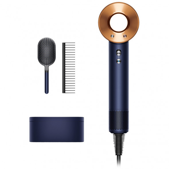 Фен Dyson Supersonic HD07 с набором расчесок, синий/медный в Таганроге