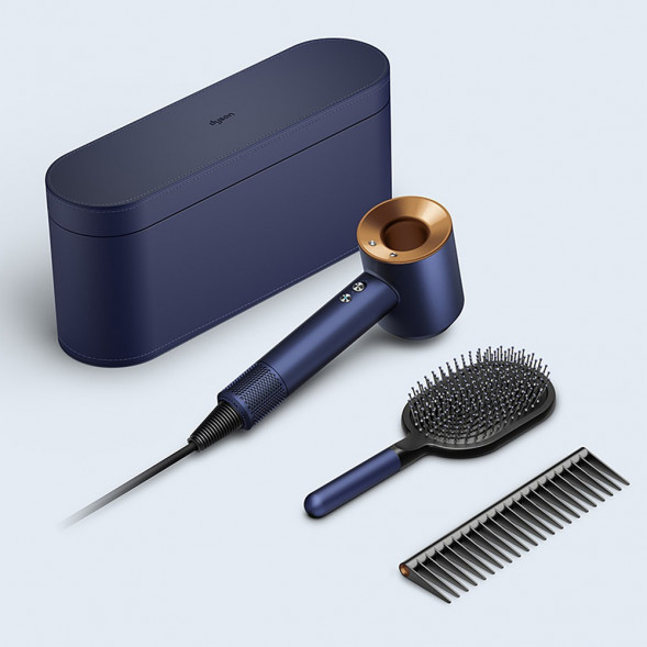 Фен Dyson Supersonic HD07 с набором расчесок, синий/медный в Таганроге