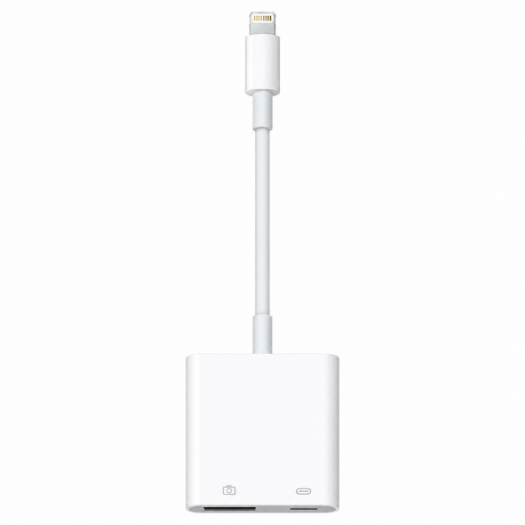 Разъем Apple Lightning - USB/Lightning, белый в Таганроге