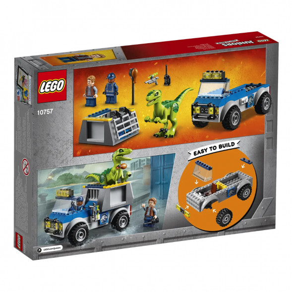Конструктор LEGO Juniors 10757 Грузовик спасателей для перевозки раптора в Таганроге